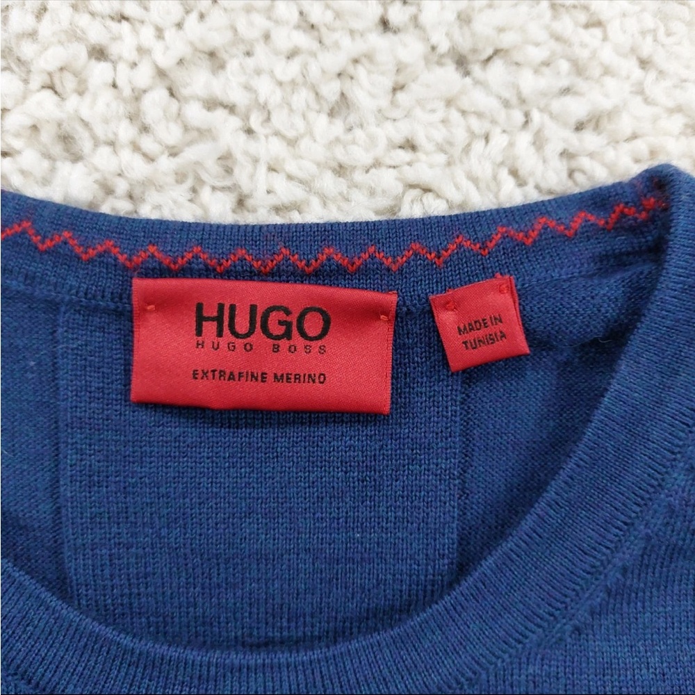 Hugo Boss Merino Blue Sweater View 3